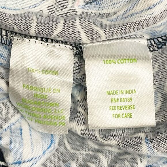 Lilly Pulitzer Loro Romper Skort Size Medium in Low Tide Navy Sails & Stripes - Picture 11 of 13